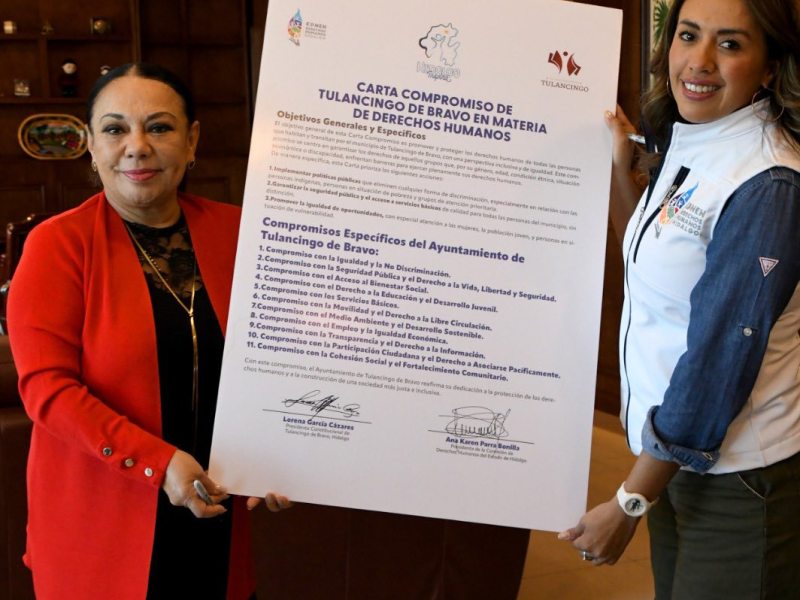 Tulancingo consolida acuerdo en favor de los derechos&nbsp;humanos