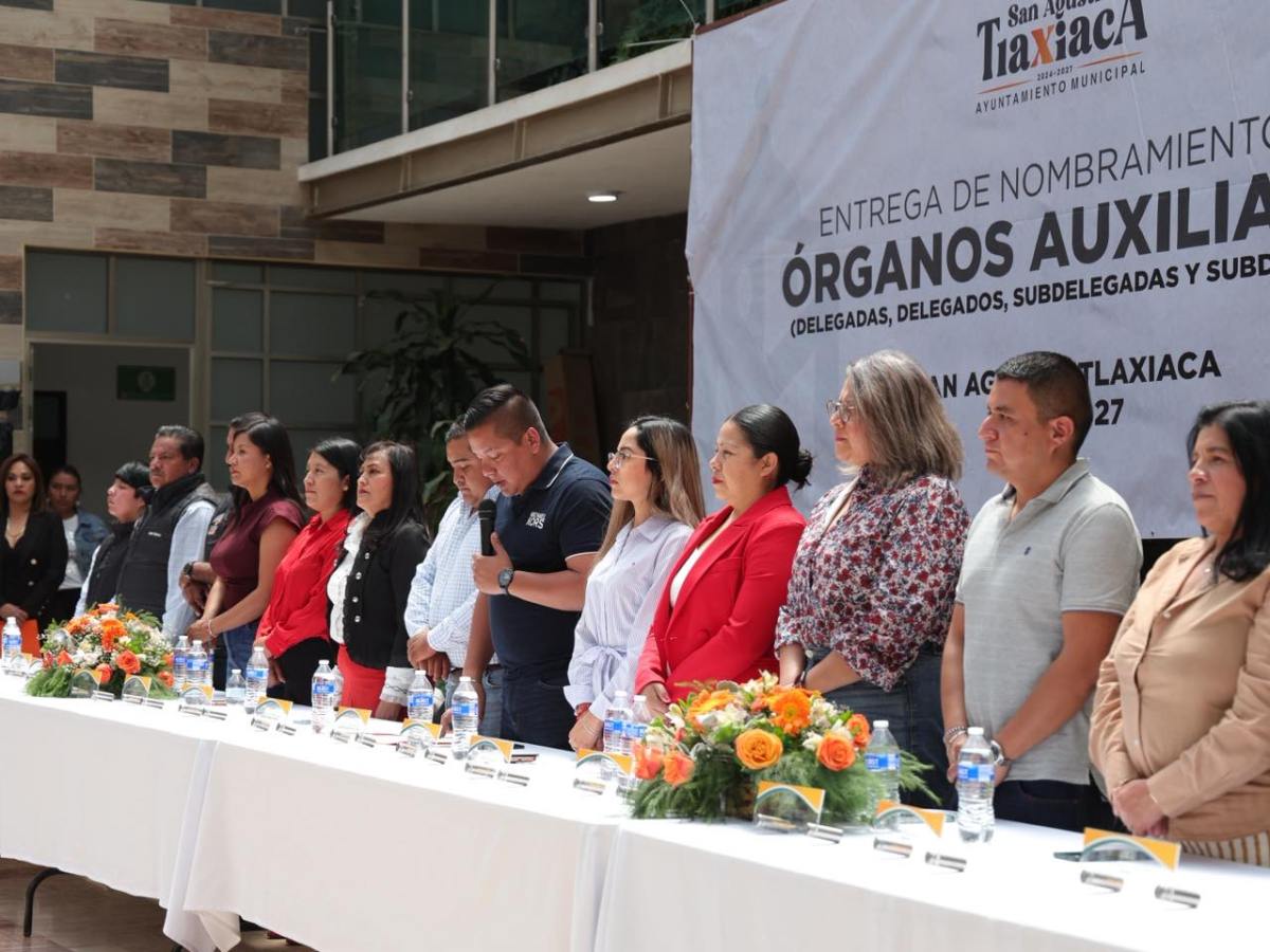 San Agustín Tlaxiaca entrega nombramientos a órganos&nbsp;auxiliares